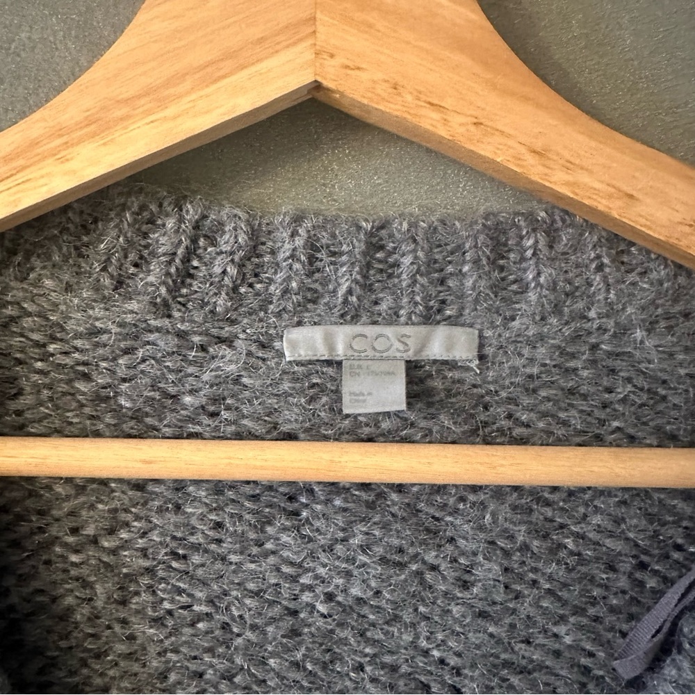 COS Gray Women's Cardigan Sweater - Picture 5 of 10